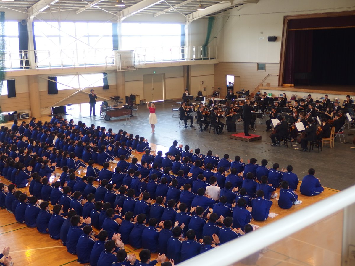 移動音楽教室が始まりました！ 板倉中学校、箕郷文化会館で演奏しま 