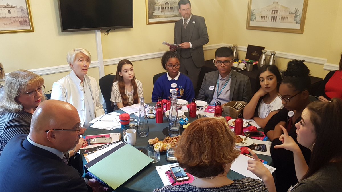 FixersUK's tweet photo. Food ambassadors speaking to @nadhimzahawi about their experiences of school food. All part of the @CFFinquiry launch today.
#Right2Food https://t.co/9Eilf9Slqc