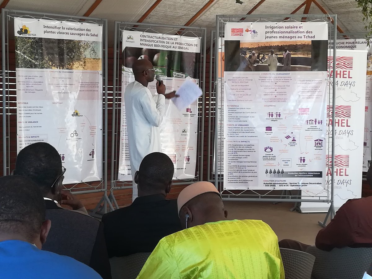 SOS_SAHEL_'s tweet image. Les porteurs de #solutions pour moderniser l #agriculture familiale au #Sahel et renforcer la #sécurité #alimentaire présentent leurs #initiatives aux #africadays #permaculture, #warrantage #valorisation, #biologique #biodiversité, #irrigation #solaire #foodsecurity #foodsystems