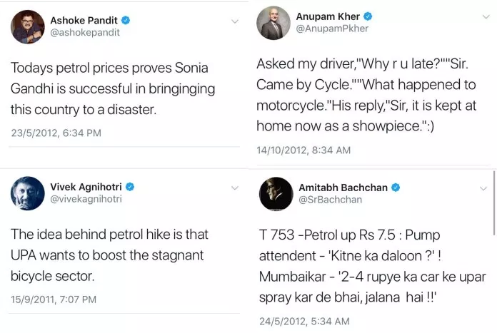 KeralaKnights's tweet photo. #AkshayKumar  deletes old tweet on ‘cleaning up bicycles’ to counter rising fuel prices🤣🤣🤣

Prominent Bollywood stars who are silent now include Amitabh Bachchan who has not cracked any petrol joke after 2014.😂😂😂

#ChowkidarChorHai #AkshayInterviewsModi https://t.co/RBTyitvuX5