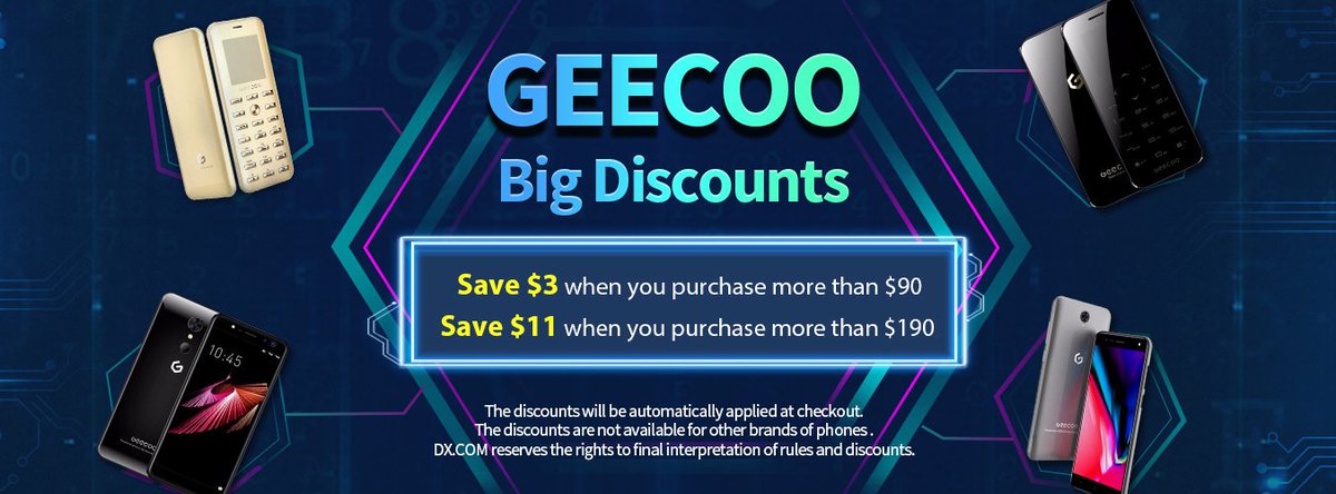 pluzzmobile's tweet photo. GEECOO BIG DISCOUNTS
Online shopping : https://t.co/wtvubUBTpT
Deadline: 2019-05-06 https://t.co/I8R7GRPfKW