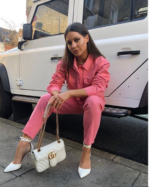 boohoo pink boiler suit