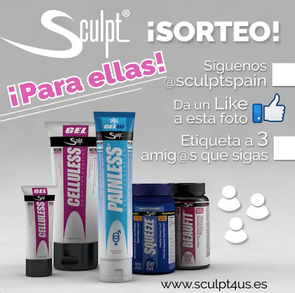Sculpt4us's tweet photo. 🎁¡SORTEO!🎁 Participa y gana un Pack de productos Sculpt®️
Prepara tu #piel de cara al #verano, define tu #abdomen y reduce centímetros de #gluteo y #cadera. 
SÓLO PARA ELLAS - Infórmate en el perfil de Instagram @sculptspain https://t.co/5zZmZZ3psE