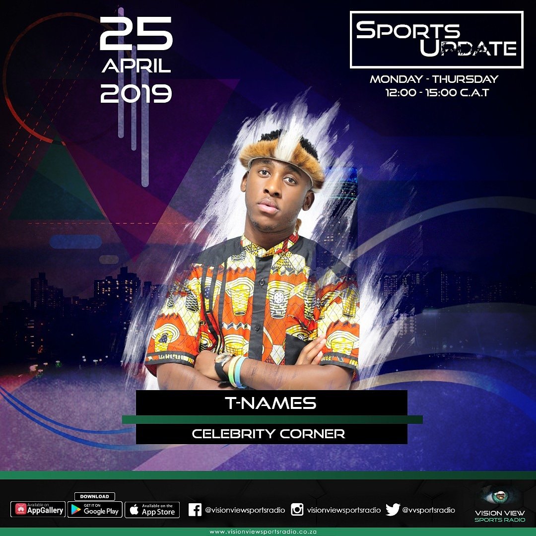 GuruRecordsSA's tweet photo. Don't forget Guys to tune in ....Tune in  12-15 ...www.visionviewsportsradio.co.za the kid is plugged #Busy #NOONEBLVSDELUXE @visionviewsportsradio @Madoda  @tnames_sa https://t.co/iq4R4S8O74