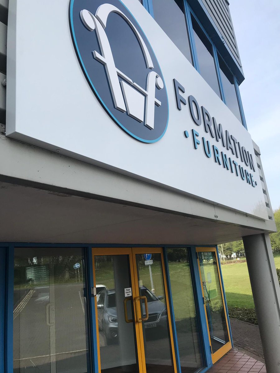 EliteSigns's tweet image. Main #exteriorsign for #FormationFurniture #installed. #foldedsigntray with 10mm #perspex #logo and #letters with @rolanddguk #printed #Metamark #vinyl covering the lettering face to #colourmatch them to the @NewRealmWorld #designed #branding.

@metamarkuk @printmaxuk