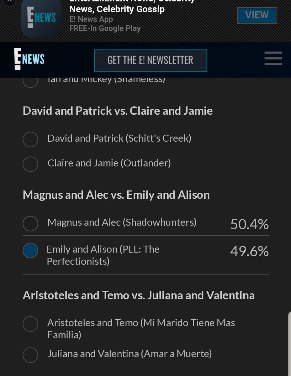 ashymay2018's tweet photo. #emisonfamily come on and vote!!! https://t.co/uKRE6ukyzC
We can do this #Emison #PLLThePerfectionists #PrettyLittleLiars https://t.co/0xsRbw9FwB