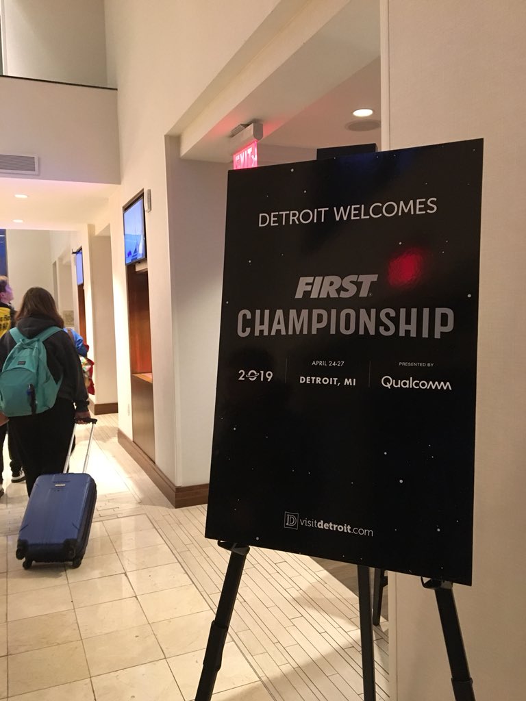 We made it! Good luck to our <a href="/FIRSTMidAtl/">FIRST Mid-Atlantic</a> friends that are competing