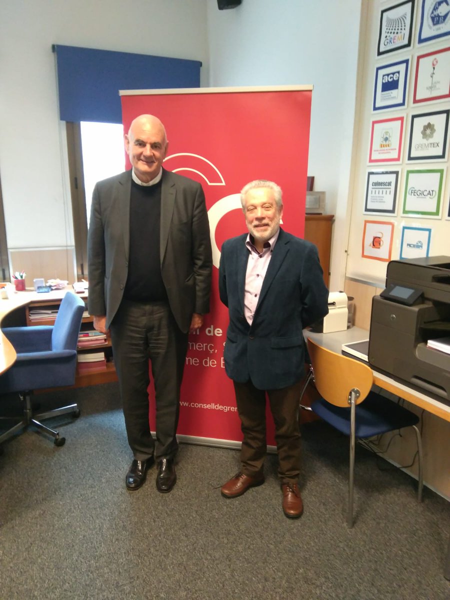 Des d'<a href="/AnemPerFeina19/">@AnemPerFeina2019</a>, el candidat <a href="/Ramon_MasiaM/">Ramon Masia</a> es reuneix amb el president del <a href="/ConsellGremis/">Consell de Gremis</a> Joan Guillen, amb qui hem volgut compartir estratègies i programa per a la cambra del futur.