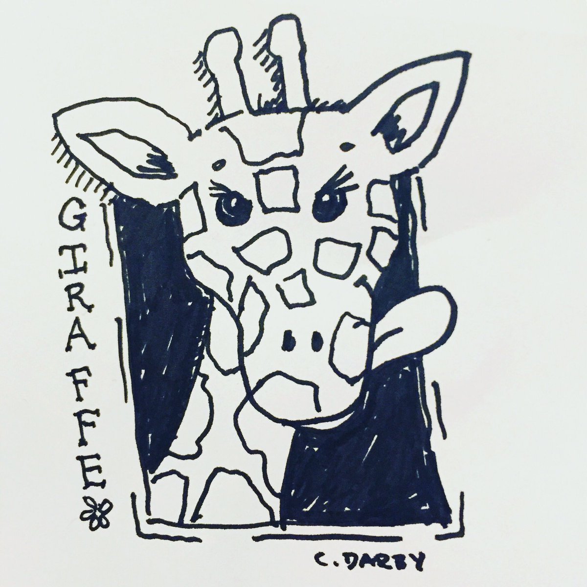Giraffe... Daily doodle...
#illustratorsontwitter #artistsoftwitter #illustration 
#kidlit #kidlitart #kidlitartist #illustration #scbwi #childrensillustration #kidlitagent #childrensbooks #artistsontwitter #kidsbooks  
#Dailysketchbook
#sketch #ink #dailydoodle 
#giraffe