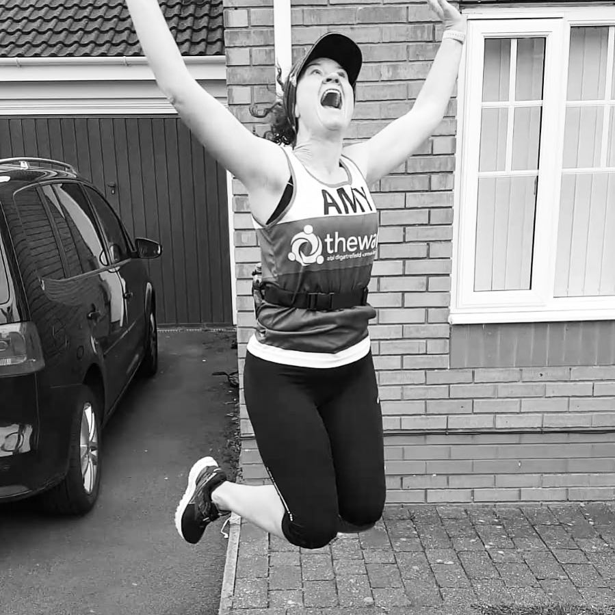 TheWallich's tweet photo. Good luck to our amazing runner, @AmyVLM2019 today, at the @LondonMarathon.

We are so proud of you and your dedication to training and fundraising 💜 https://t.co/NZ9ulLlWvv