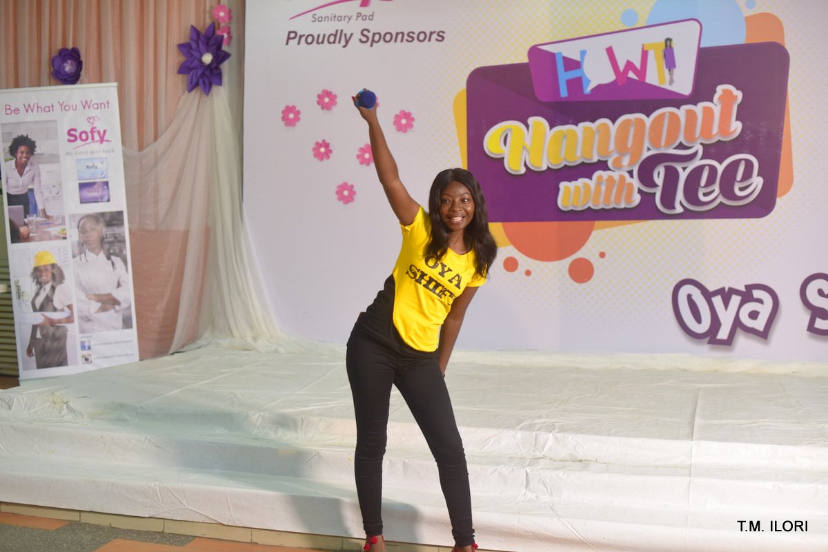 HangOutwithTee's tweet photo. Ever fun @ugochi_Aduwa opening the show #OyaShift #hangoutwithtee6 https://t.co/kJudSTXtez