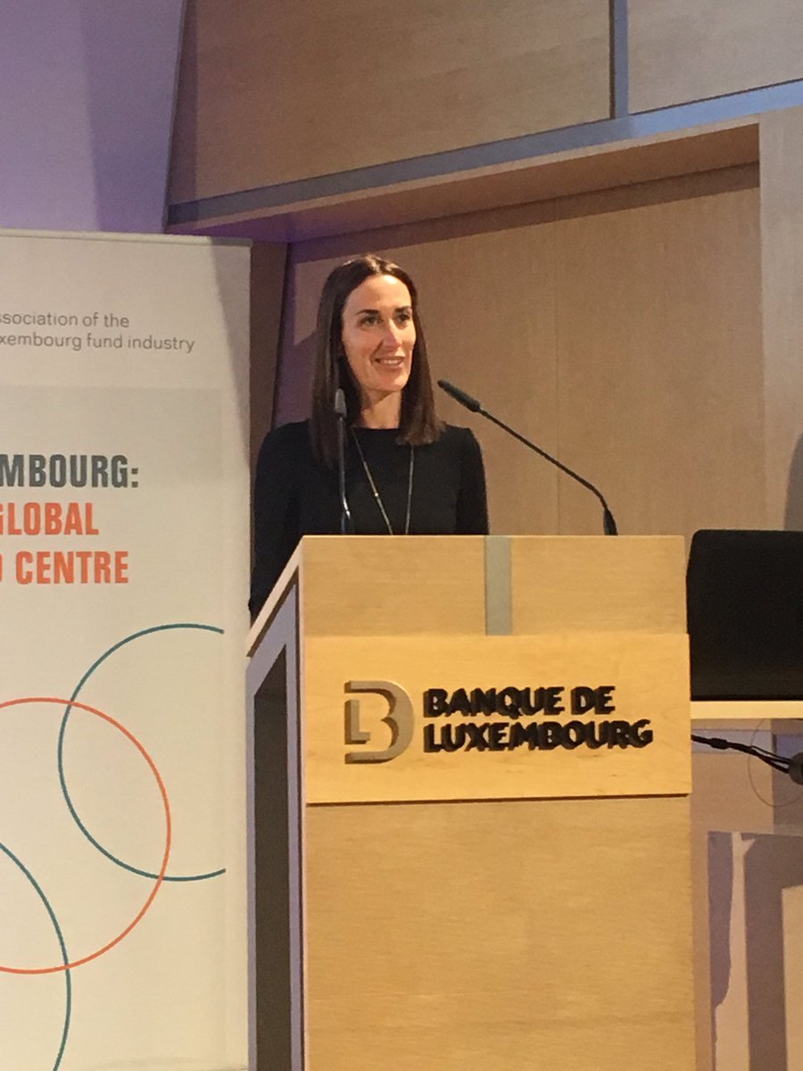 ALFIfunds's tweet photo. Laetitia Hamon @KPMGLuxembourg is speaking about individual contribution to #sustainability #ALFILE19 https://t.co/LRUd2f2SWq