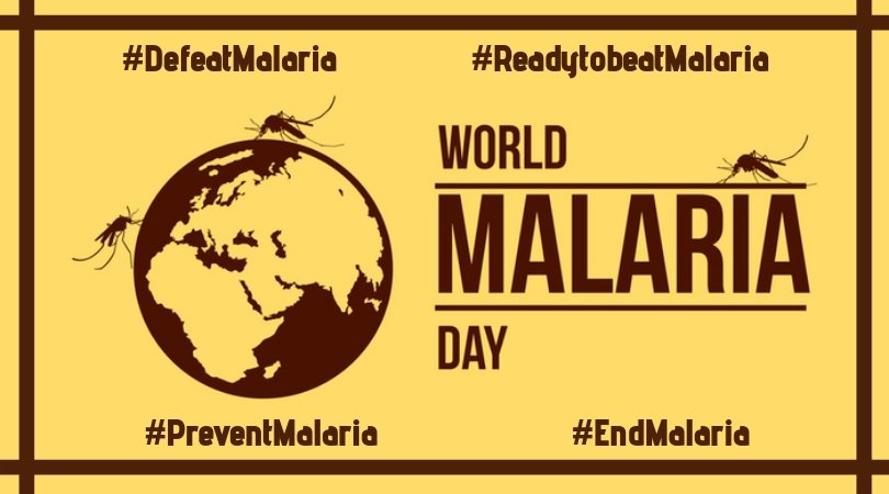 Nutri_Pedia's tweet photo. World Malaria Day is an international observance commemorated every year on 25 April and recognizes global efforts to control malaria. Globally, 3.3 billion people in 106 countries are at risk of malaria. #EradicateMalaria #Letscometogether #Preventionworks https://t.co/GDZUnaalis