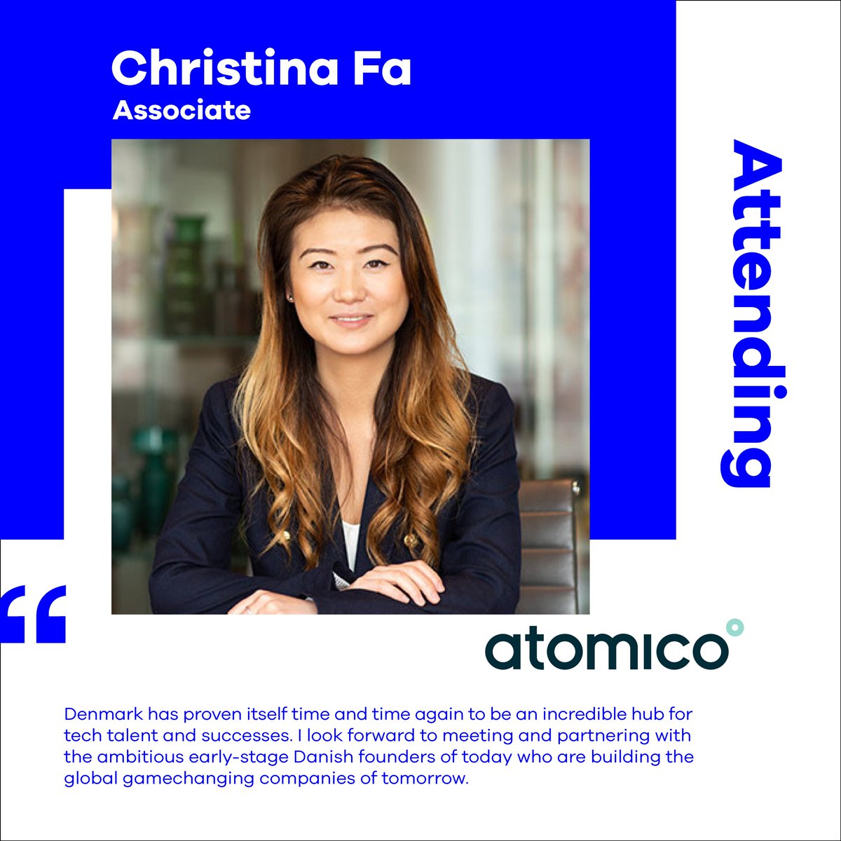 Great to hear that another investment-heavyweight has confirmed her attendance. Looking forward to welcoming Christina Fa from <a href="/atomico/">Atomico</a> at the premiere of Denmark Demo Day.