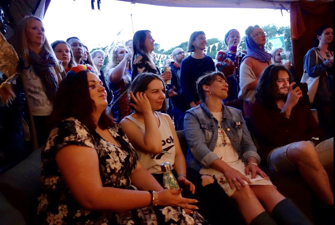 The crowds enjoying what our collective has to offer at last years <a href="/HTLGIFestival/">HowTheLightGetsIn Festival</a>, we’re really looking forward to being back there this from 24th-27th May! 
#howthelightgetsin #hayonwye #festival #summer #artsandideas #festivallife #audience #collective #artists #musicians