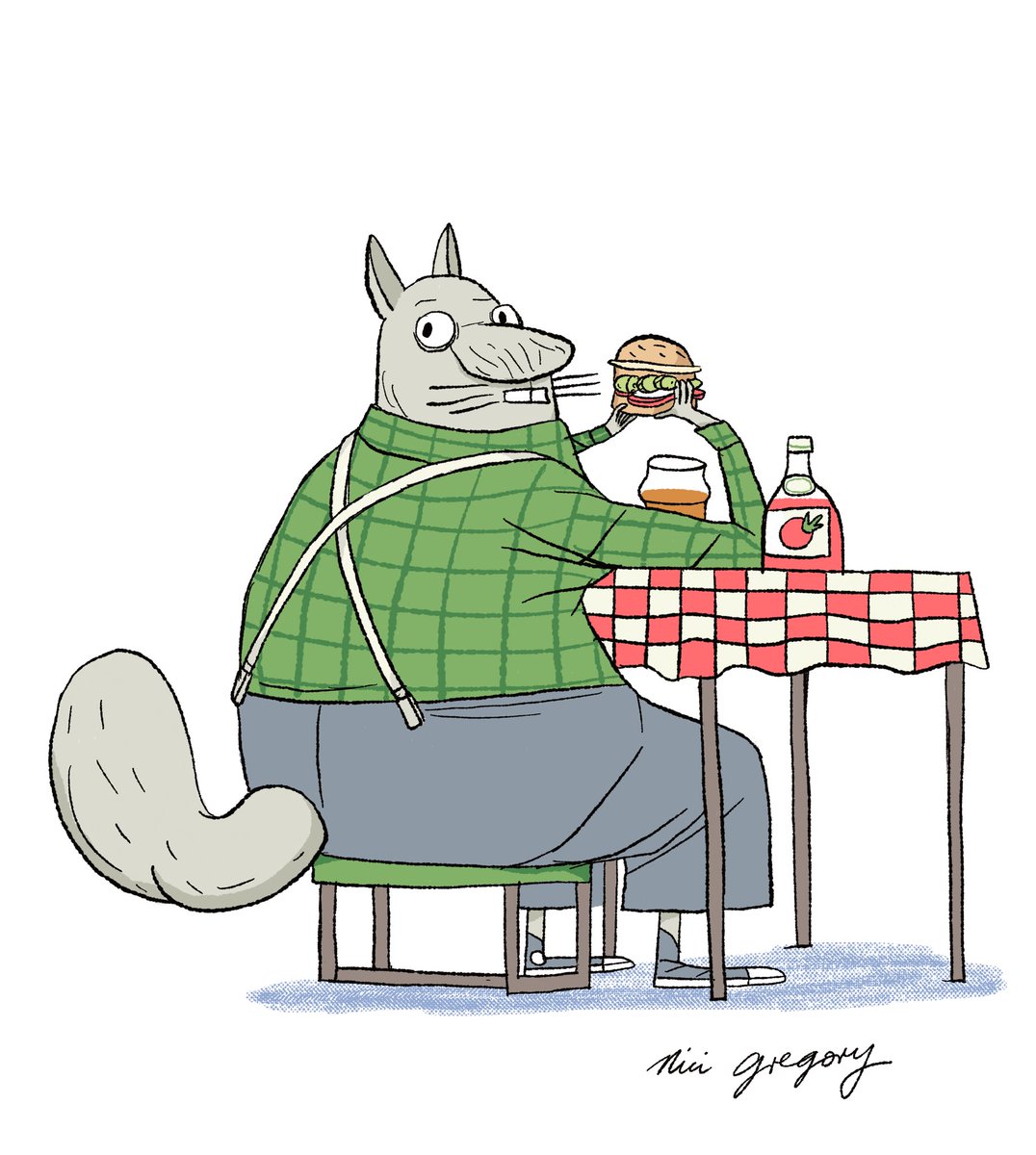 NiciGregory's tweet photo. Acorn burger time...
#squirrel #illustration #lunchttime https://t.co/aHW4WCKKWa