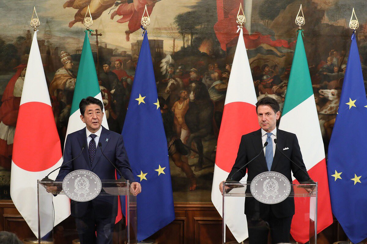 تويتر 首相官邸 على تويتر Sns更新 官邸スタッフです 本日 4月24日 現地時間 安倍総理はイタリア ローマを訪問し コンテ首相との首脳会談に臨みました T Co Ddkmklo2ol T Co Xqf8rcfbnv T Co 7imn0hqfdg