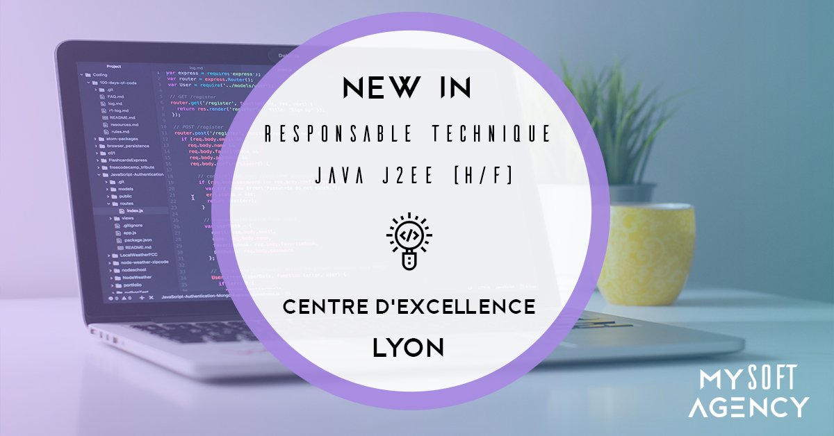 MySoftAgency's tweet image. 😃 [OFFRE DE LA SEMAINE] 😃

Nous recherchons un responsable technique Java J2EE (H/F) en CDI à Lyon. 👈

Vous avez un intérêt certain pour les projets web en méthode SCRUM ?  💪
Postulez ici ➡️ ow.ly/YxIc50rL7qz

#i4emploi #job #javaj2ee #recrutement #offre #poste