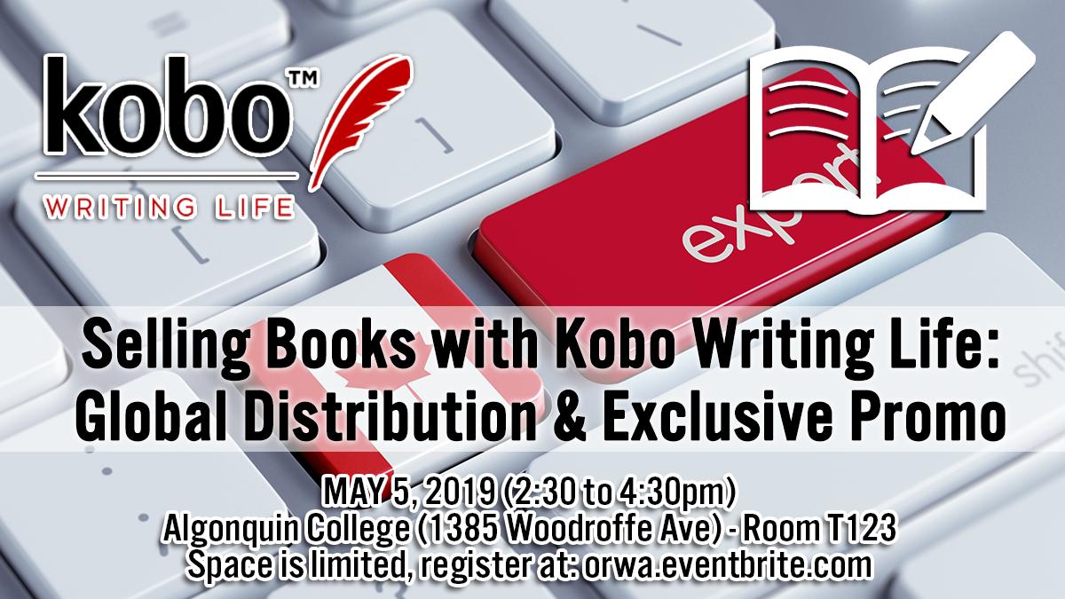 Kobo Writing Life makes it simple for authors to publish and promote their books globally. Learn more on May 5th: buff.ly/2GnsRJJ @caa_ncr <a href="/CanConSF/">Can*Con</a> <a href="/crimewritersott/">CapitalCrime Writers</a> @CUinEnglish @limestonegenre <a href="/ONArtsCouncil/">Ontario Arts Council</a> <a href="/OttawaNanoist/">Ottawa NaNo Region</a> <a href="/renaissancepre1/">renaissancepress</a> <a href="/tithenai/">Amal El-Mohtar</a> <a href="/Writersfest/">Ottawa Writers Festival</a>