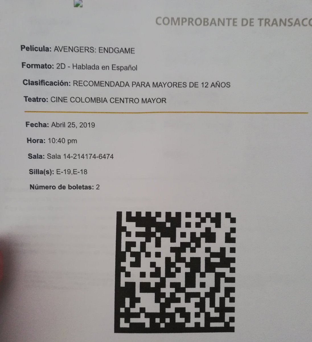 luka_manrique's tweet photo. #MiRetroMega hoy nos vamos de cine #AvengersEndGame @Cine_Colombia
Se vale llorar por el final de algunos de nuestros héroes @CaroCarreta @CaritoAgudelo @mtwramirez @CarlosMiraCM @santiagocorreal @BrayanYamit8 @DanielMurciaG https://t.co/1iXntXjM5U