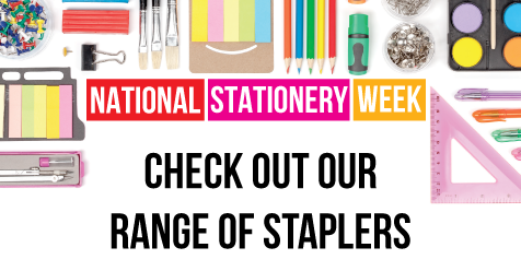 TribuneOffice's tweet photo. #NationalStationeryWeek See our range of staplers, take your pick from different types, sizes and colours – go for creative or simple whatever you prefer for your stapling needs! #Staplers #Stationery #OfficeSupplies https://t.co/rYhqxkatBK https://t.co/O4fkKRJ8oc