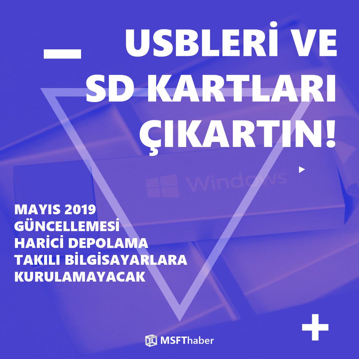 msfthaber's tweet photo. Windows 10 Mayıs 2019 Güncellemesi, USB sürücü ve SD kart takılıyken kurulmayacak

► https://t.co/F2q3xZuFse https://t.co/0pAOlK99VZ