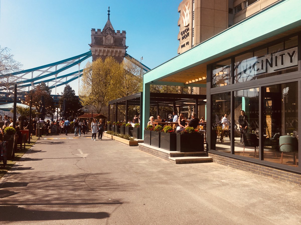 Millson Group have recently handed over the transformed Brasserie space at the #TowerHotel into #Vicinity, a fresh new London eating and drinking destination offering exclusive sheltered views of #TowerBridge and #TheRiverThames. <a href="/Millson_Arch/">Millson Architecture</a> <a href="/MillsonInterior/">Millson Interior Design</a> <a href="/glhhotels/">glh. hotels</a>