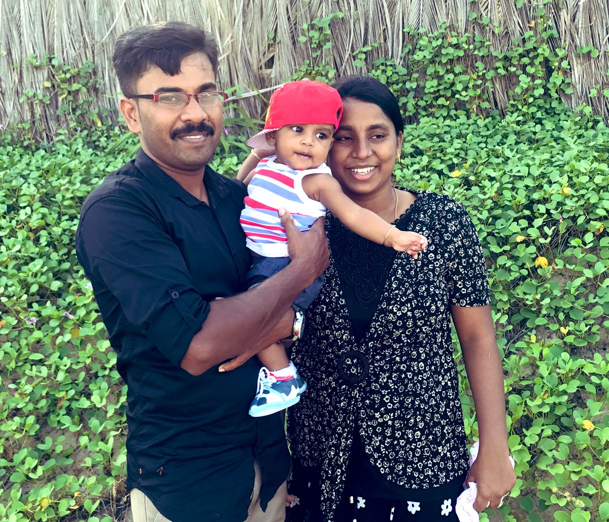 BBCRajiniV's tweet photo. This entire family is no more. A young couple with an 18 month old baby. 

RIP Sujika, Jashande and baby Jabez. 

They died as they arrived at church in #Batticoloa on Sunday. 

#SriLankaAttacks https://t.co/b6mUFKylwo