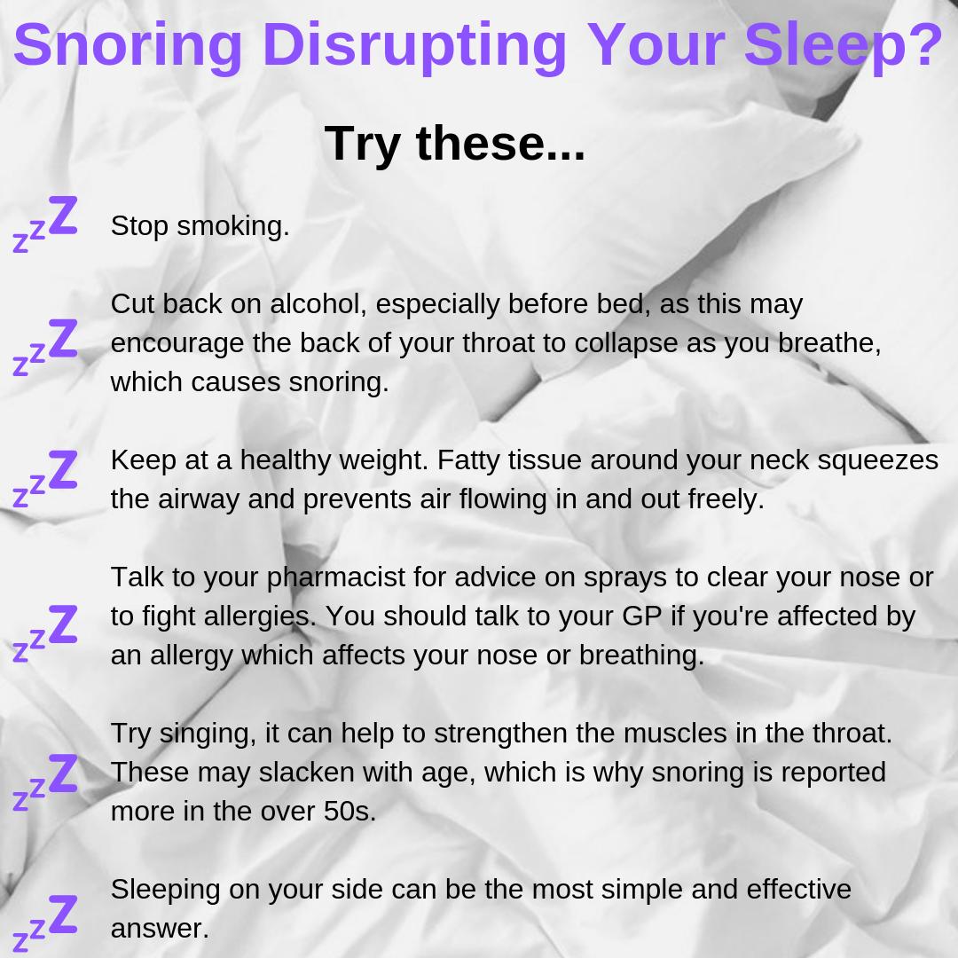 BelfastTrust's tweet photo. Are you plagued by someone snoring beside you every night...or perhaps you're the culprit?
Check out these few tips to help get a good night's sleep.
#StopSnoringWeek https://t.co/lwhQ1RH4FA