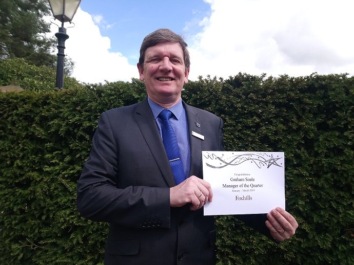 FoxCollectionHR's tweet image. Congratulations to Graham, our Group Facilities Manager on his Manager of the Quarter Award, as voted by the team @FoxhillsSurrey  #foxhills #Reward #greatwork