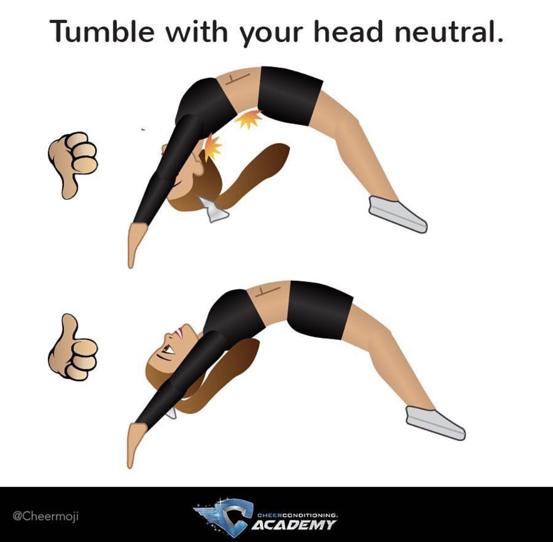Arlington_Cheer's tweet photo. Today we’re talking tumbling skills! While tumbling isn’t a requirement, it’s still important to learn and is a big part of cheer! Here’s some tips to improve your tumbling 🤸♀️⚓️📣 #AOE #tumblingtips #offseason https://t.co/8w64AIVr8G