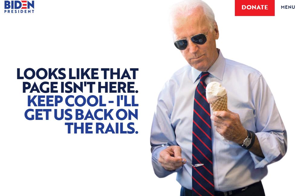 Zeke Miller On Twitter Biden S 404 Page Game Is Strong
