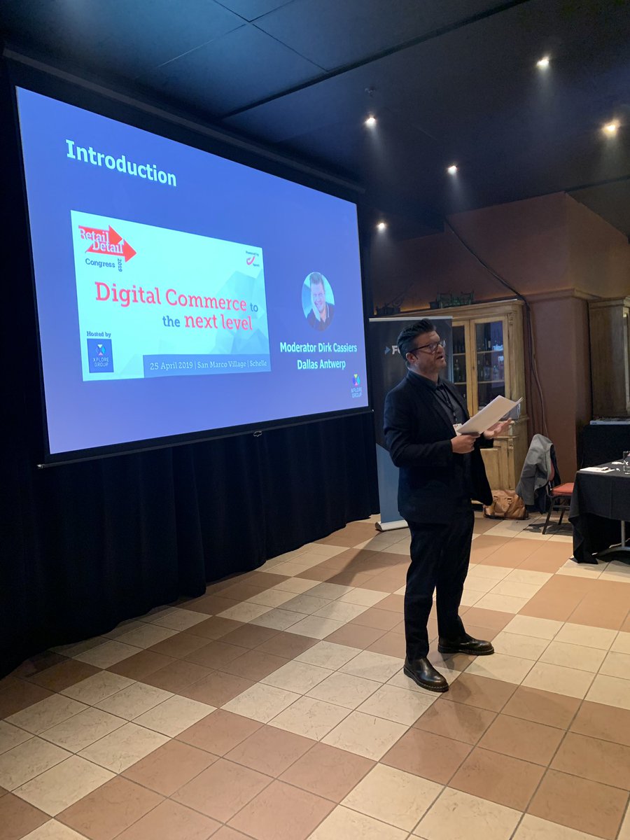 En we zijn gestart met ons voorprogramma ‘Digital Commerce to the next level’ met Kevin Van Der Straeten van FNG! Let’s kick some ass! Onze moderator van vandaag is Dirk Cassiers van Dallas Antwerp! #RDC19