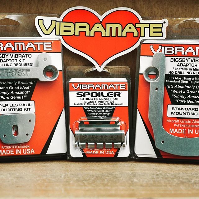WdMusicUK's tweet photo. Just a small selection of the many wonderful pieces of hardware from Vibramate to help install a Bigsby onto your treasured instrument in minutes, without having to drill any holes. https://t.co/fIeiJuYp7S https://t.co/VyF1FsPKxk