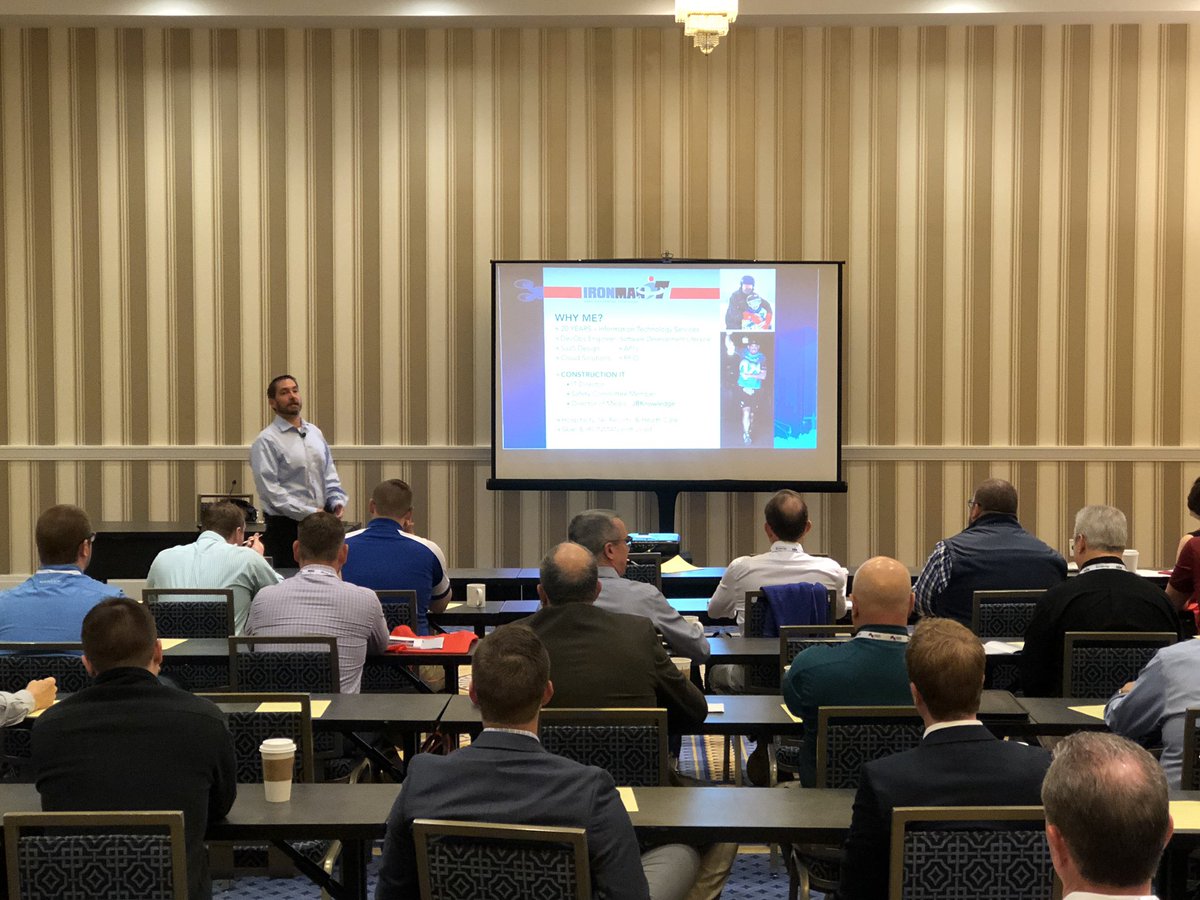 conappguru's tweet photo. The @IronmanOfIT spreading the good word about #ConTech and #ModernITinnovations at #AWCI19 and/or #INTEX19! https://t.co/cdQSxuTFCB