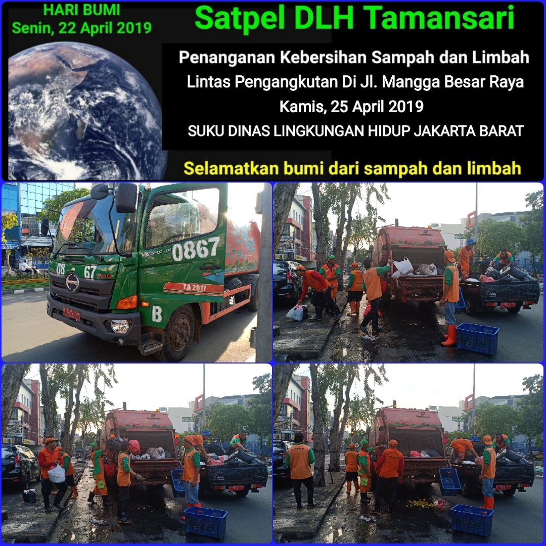 SatpelKec's tweet photo. Kegiatan Lintas Pengangkutan Sampah JL.Mangga Besar Raya Kec.Tamansari 
Jakarta Barat
Kamis,25 April 2019
#8harimenujuHPSN
#dkinyokkerjabakti
#roadtoHPSNday
#haripedulisampahnasional
#dinaslhdki
#smartpeople
#jakartabersih
#bhayplastik
#likeforlike
#hpsn2019 https://t.co/WHNvg1ZBKs