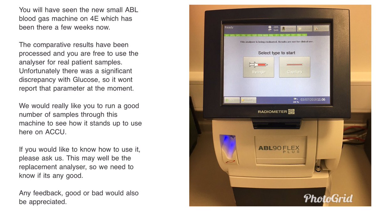 Please contact the tech team for training or any further information relating to the <a href="/RadiometerMed/">Radiometer Medical</a> ABL90. New equipment is always exciting 🕺🏻 <a href="/teamaccu/">Team ACCU</a> <a href="/PDNs_AccuRLH/">PDNs-ACCU-RLH</a>