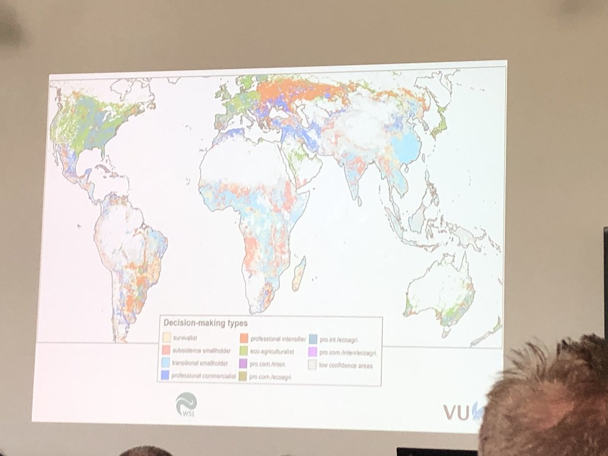 Can we represent human decision-making more explicitly in global models? Peter Verburg talks at #GLPOSM about different types of land-use decision-makers. #globalscience #landsystems