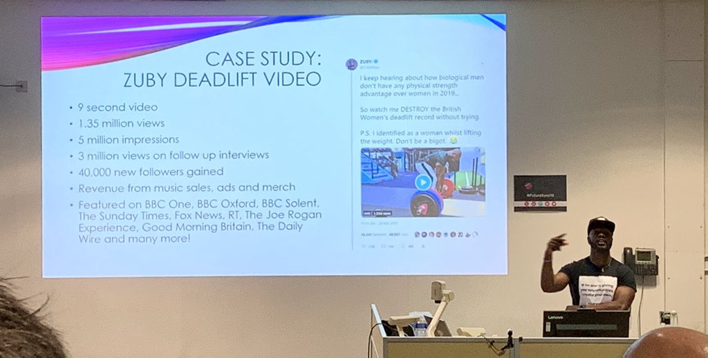 FrancesTout's tweet image. Top social media tips from @ZubyMusic #FutureSync19