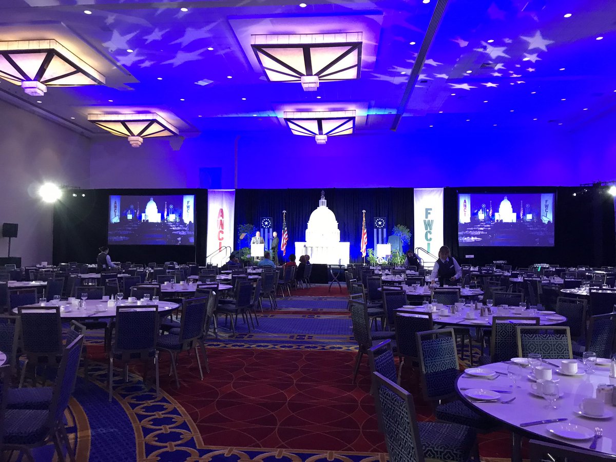 AWCI_INFO's tweet photo. It’s almost showtime! Learn who the award winners are at today’s brunch at 9:30 a.m. in the Maryland Ballroom A & C. #AWCI19 #INTEX19 https://t.co/6mAGE7lu06