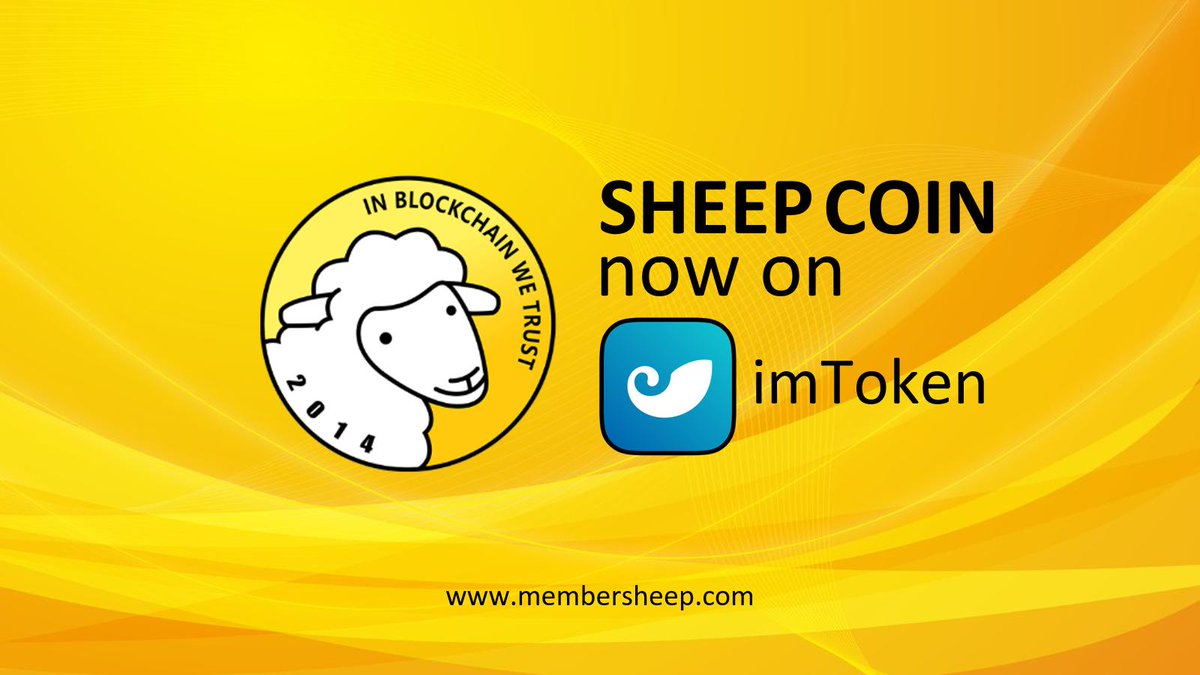 MembersheepB2B's tweet image. From now on you can keep your SHEEP at @imTokenOfficial wallet! It is an ETH mobile light-wallet, that provides a simple, secure and powerful digital asset management tool for users. Get your token and download your app!