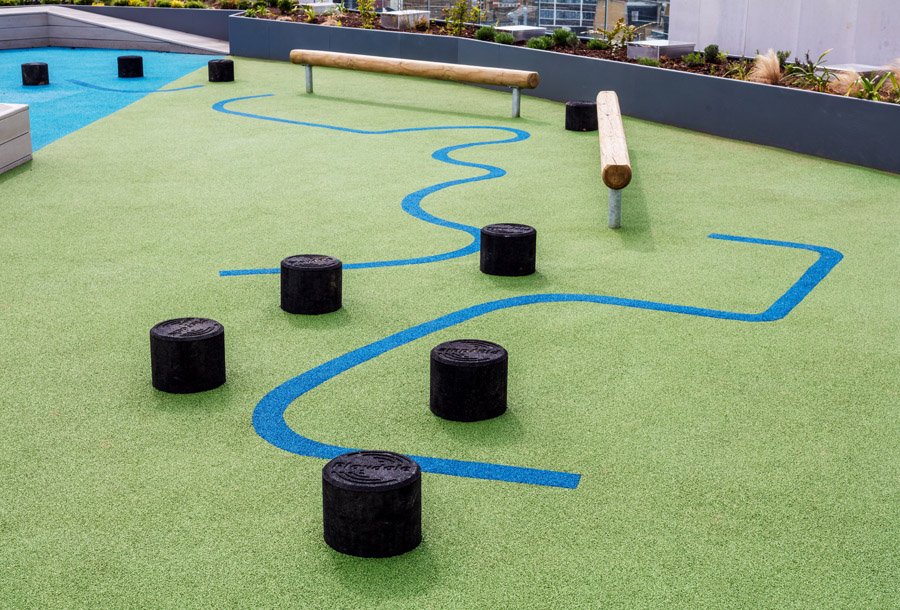 DCMSurfaces's tweet photo. DCM Surfaces installed Wetpour onto the Roof-Top Terrace at Burdett Road in Canary Wharf.
Four colours of Wetpour was used to create a variety of graphics at various depths around the play equipment area. #DCMSurfaces #WetPour #RubberCrumb #SafetySurfacing #SoftFall #Colour https://t.co/vJfpg4E7FI