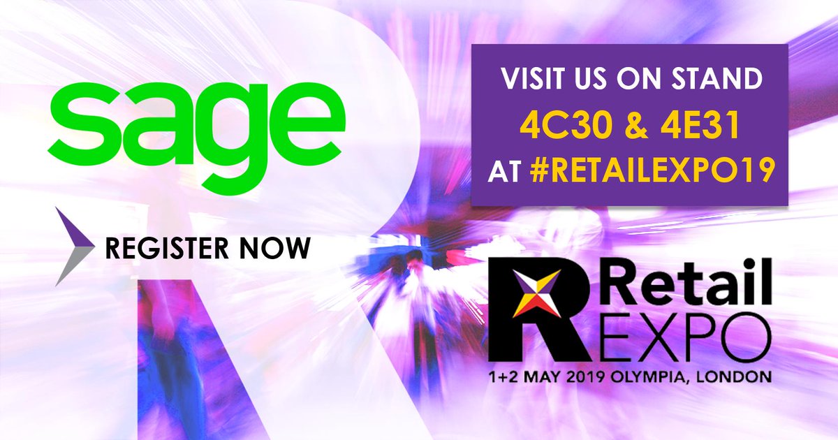 We'll be exhibiting <a href="/TheRetailEXPO/">RetailEXPO</a> 2019, 1st-2nd May - London Olympia. Our great stand will showcase our Business Cloud solutions including NCR Silver POS &amp; Discover Global Network cards. Visit our stand, find out more #retailexpo19 #retailsolutions #hospitalityindustry #payments