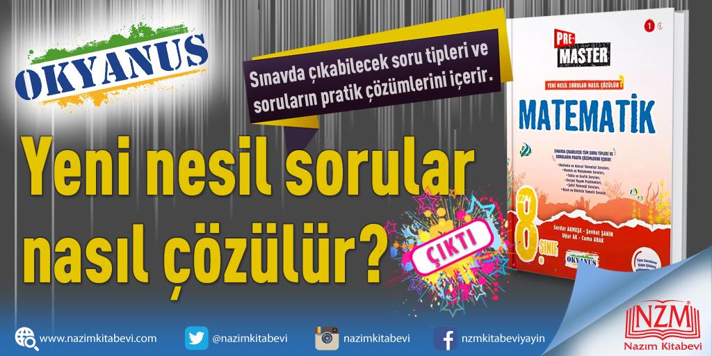 nazimkitabevi's tweet photo. Okyanus yayınlarının 8.Sınıf Pre Master Matematik yeni nesil soru tiplerine uygun kitabı çıktı!!! % 20 indirim fırsatıyla https://t.co/a9EJ7onG4O'da. #okyanusyayınları #premastermatematik #yeninesilsorular #sınavlarahazırlık #liselerehazırlık #nazımkitabevi https://t.co/Xe6avuPzYx