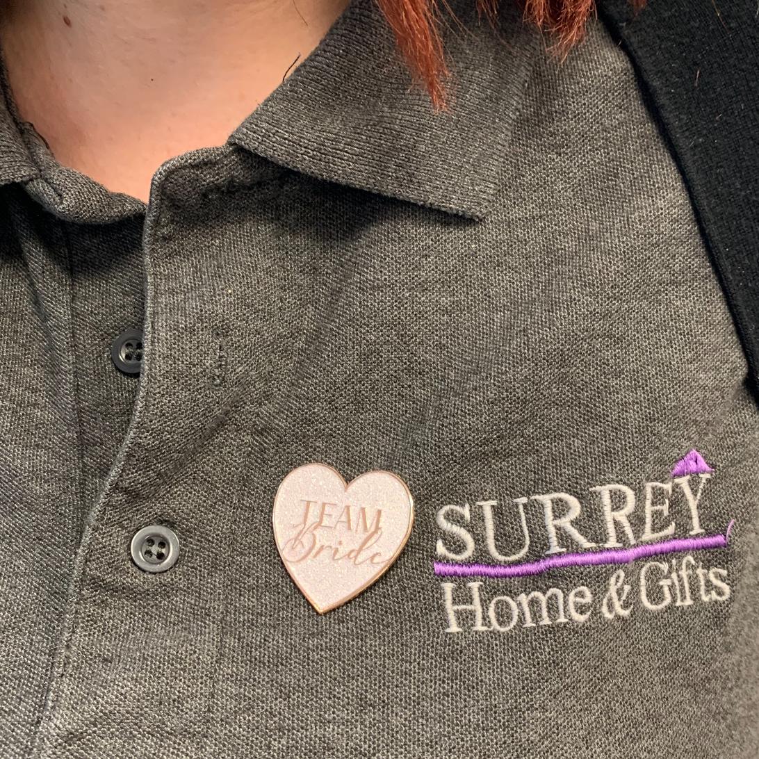 Show your support for a bride to be with one of our team bride pin-badges. Perfect for any hen night.

#camberley #thesquarecamberley #lovecamberley #collectivecamberley #surreyhomeandgifts #hennight #bride #wedding