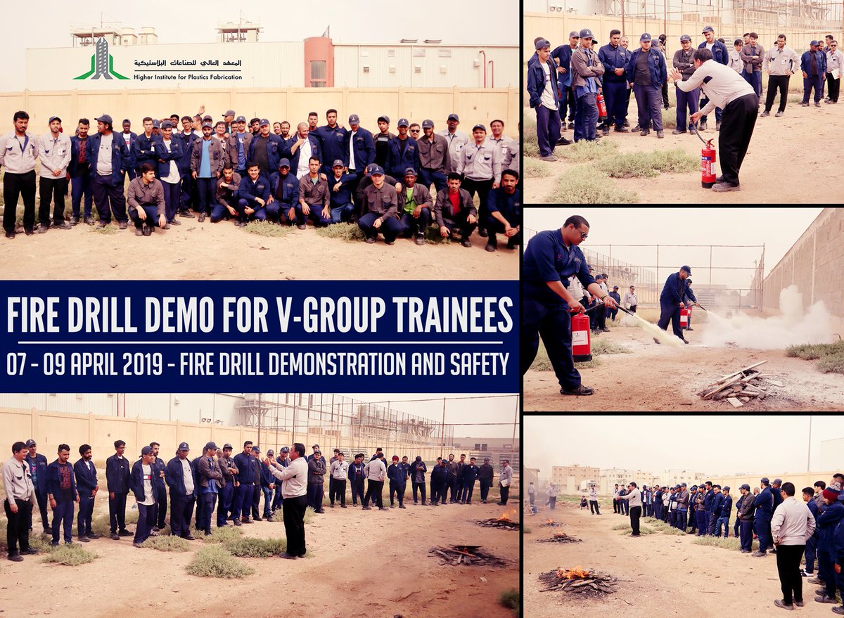 _HIPF's tweet photo. 07-09 April 2019: Fire Drill Demonstration & Safety for V-Group Trainees. #HIPF https://t.co/izAyCKJTk3