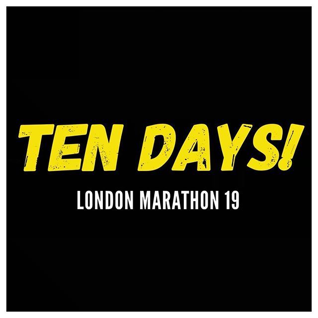 Ten days to go! 😳
.
There’s just 10 days to go until I take on the London Marathon. Maranoia is building but to be honest, I’m more excited than nervous...(or maybe I just want to get it over and done with!) after completing it in 2016 I know what an… bit.ly/2PljFda