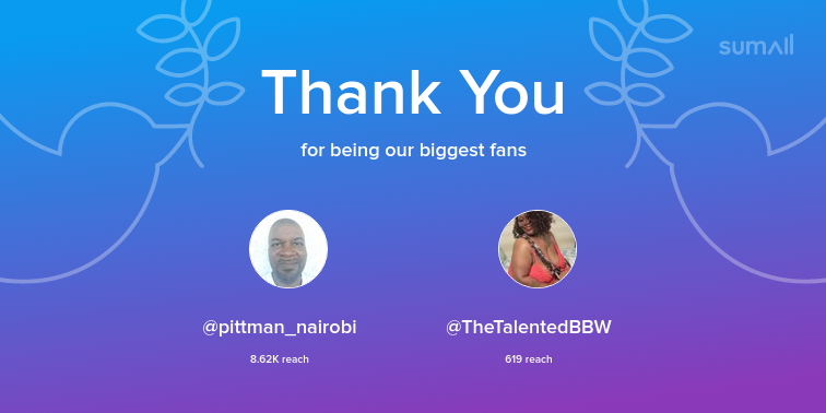 QuackersClub's tweet photo. Our biggest fans this week: @pittman_nairobi, @TheTalentedBBW. Thank you! via https://t.co/8kJfgbhUMh https://t.co/gV2gAw4Yl8