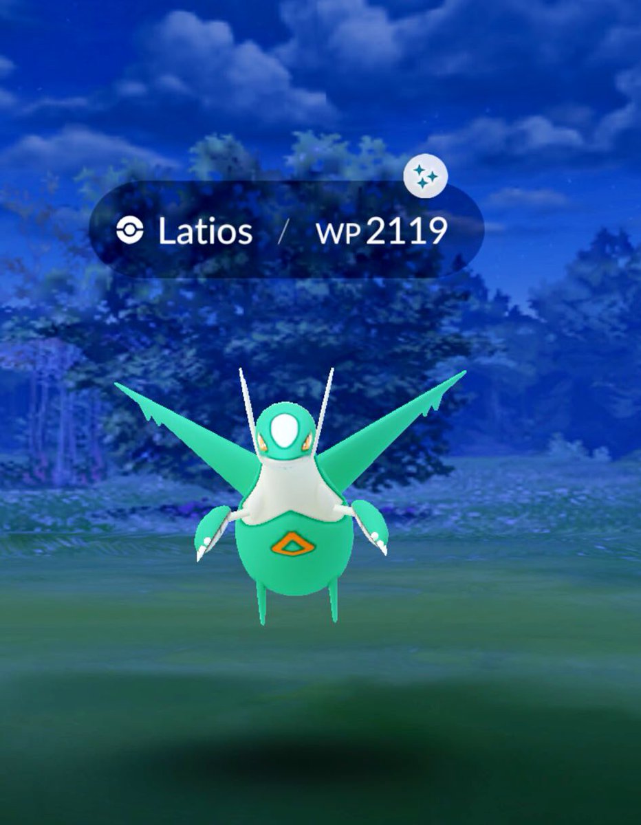 j_rensaab's tweet photo. Haken dran ✔️#Shiny #Latios #PokemonGO @S1L3N7C4MP3R @gottkermit https://t.co/qLcwAeTDrC