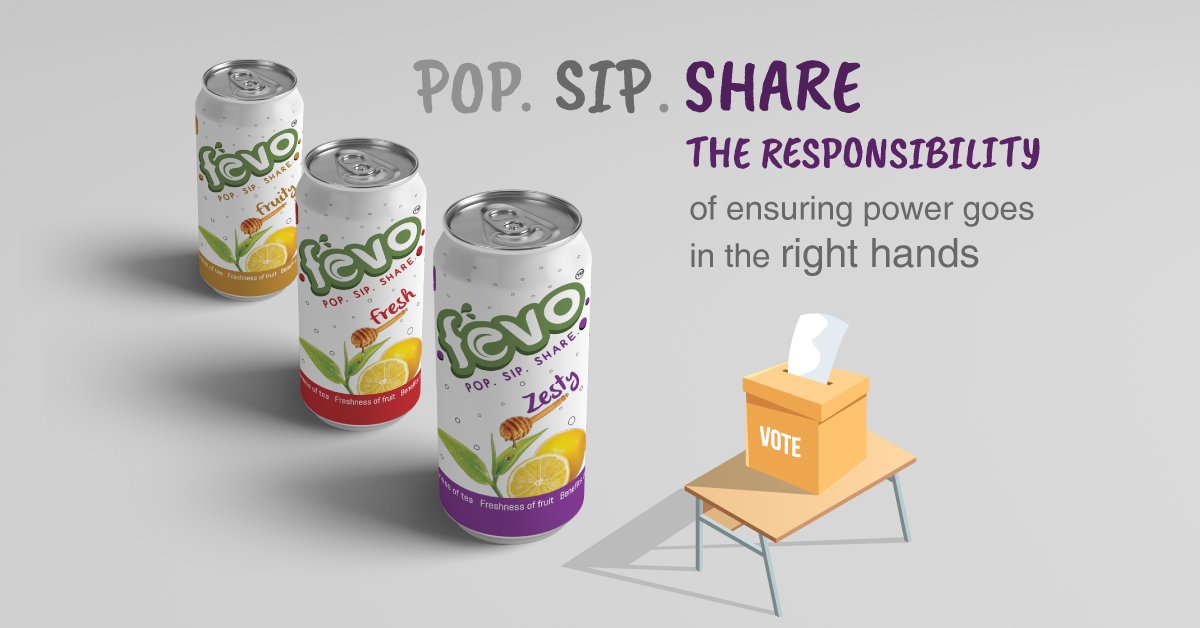 thefevo's tweet photo. We’re big fans of making an #informedchoice, whether it’s your #beverage or the party you vote for. This #election season, let’s join 900 million Indians in getting our #voice heard with a #vote!
#fevo #fevodrink #voting #votingmatters #rightchoice #VoteMaaDi #IndianElections2019 https://t.co/pIN96JZcKr